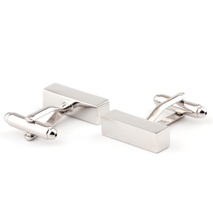 Mancuernillas de rectángulo plano